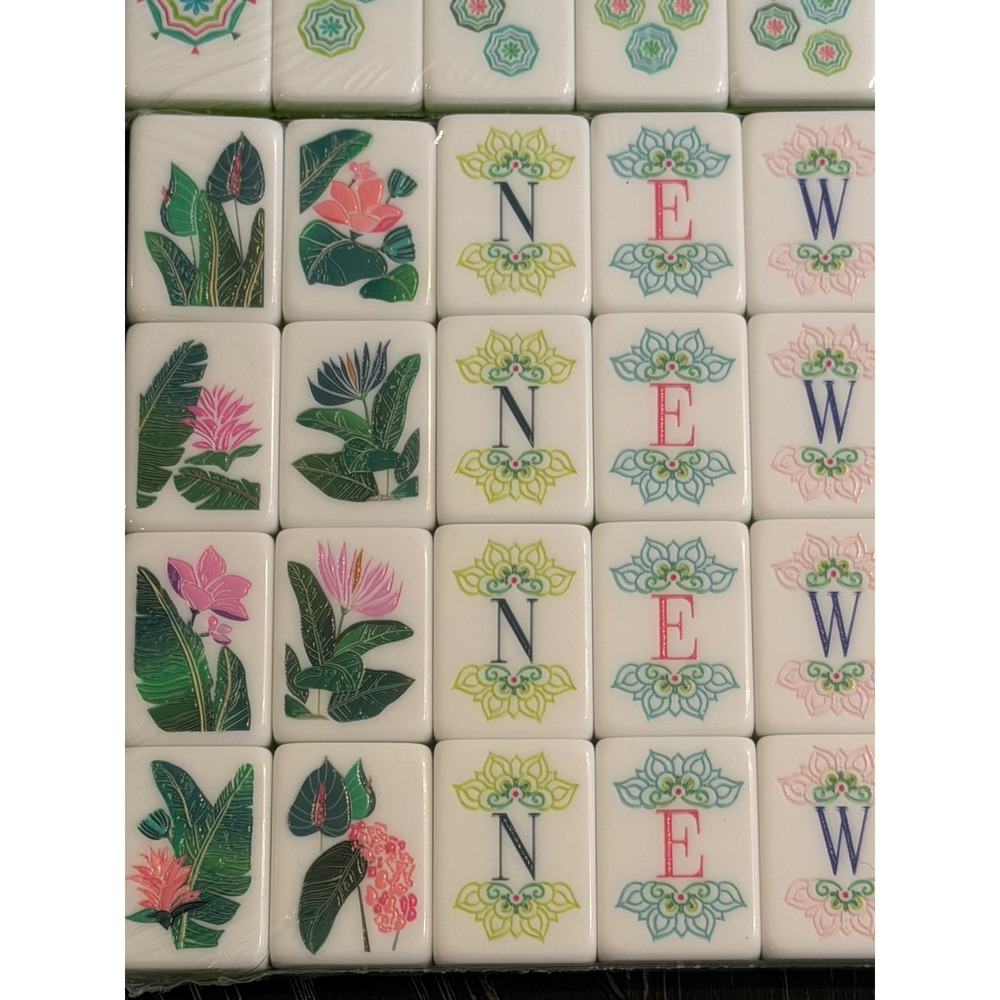 America mahjong Botanical Tropical Tile Set palm Bamboo Monkey Joker - Picture 5 of 13